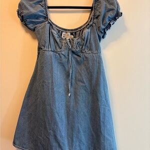Hello Molly Denim Blue Mini Dress